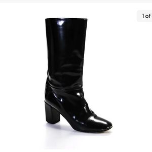 SOLD Authentic Chloe Black Italian Leather Beautiful Boots Good Condition